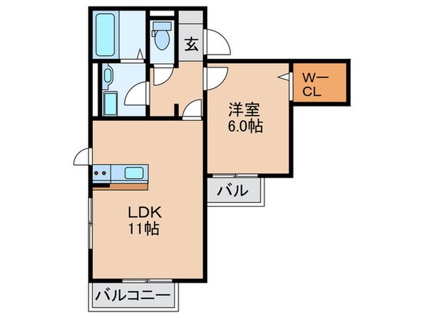 ヴァンヴェールの物件間取画像